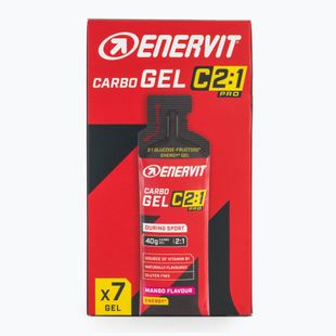 Energy gel set Enervit Carbo Gel C2:1Pro 7 pcs x 60 ml mango
