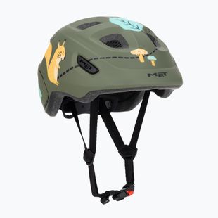 MET children's bicycle helmet Hooray green forest glossy