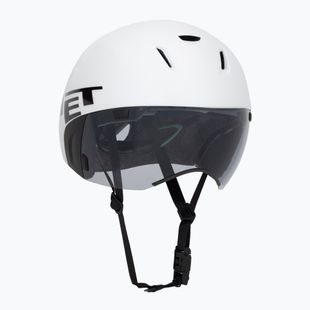 Bike helmet MET Codatronica white/silver matt glossy