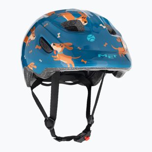 MET children's bicycle helmet Hooray blue teckel glossy