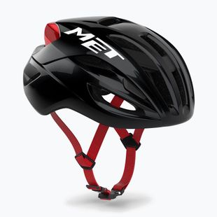 Bike helmet MET Rivale II Mips black/red glossy