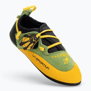 Children's climbing shoes La Sportiva Stickit lime/ yellow