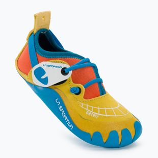 La Sportiva children's climbing shoe Gripit yellow/flame