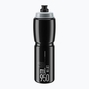 Elite Jet bicycle bottle 950 ml black/grey logo