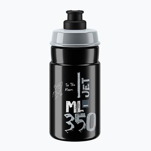 Elite Jet cycling bottle 350 ml black/grey logo