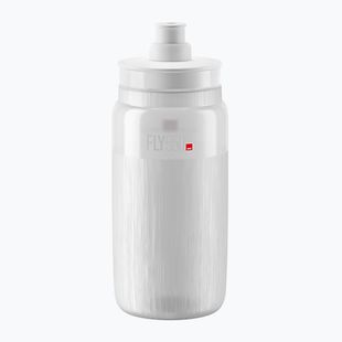 Elite FLY Tex 550 ml clear/grey logo bicycle bottle