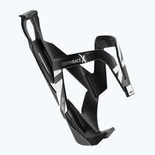 Elite Custom Race X black glossy/white bottle cage
