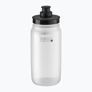 Elite FLY Tex 550 ml clear/black bicycle bottle