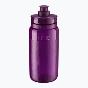 Elite FLY Tex 550 ml clear/purple bicycle bottle
