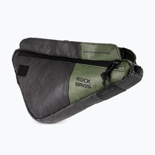 Bike frame bag Rockbros 30180033001 Eco-Friendly 2in1Bike Frame Bag with Shoulder Strap black/green