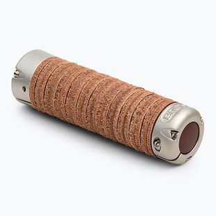 Brooks England Plump Leather brown handlebar grips