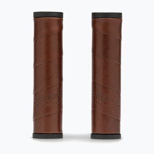 Handlebar grips Brooks England Willow Leather brown