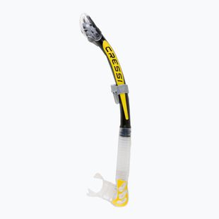 Cressi Alpha Ultra Dry yellow/silver snorkel ES258