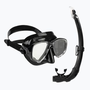 Cressi Marea + Gamma black diving set