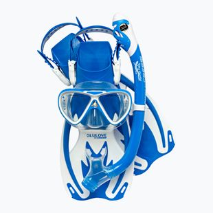 Cressi Rocks Jr Set blue/white children's diving set