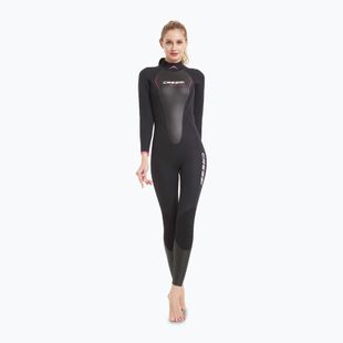 Women's Cressi Altum Monopiece 3 mm black/pink wetsuit