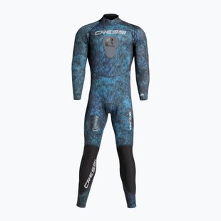 Men's Cressi Tokugawa Monopiece 3 mm camo blue swim wetsuit
