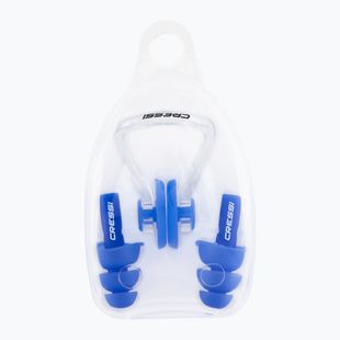 Cressi Aqua Kit Ear Plugs + Nose Clip blue