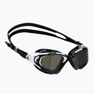 Cressi Vortex black/white smoke swim goggles