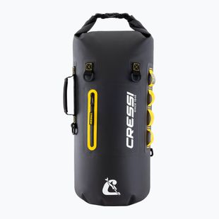 Waterproof bag Cressi Ocelot Dry Bag 30 l black/yellow