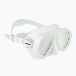 Women's diving mask Cressi Honey 420 UV white/white/yellow/blue