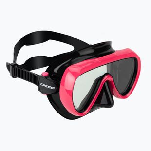 Women's diving mask Cressi Honey 420 UV black/fuchsia/blue/orange
