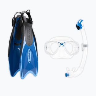 Snorkelling set Cressi Palau Marea Dry Bag Set blue/azure