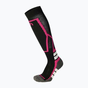 Children's ski socks Mico Medium Weight Warm Control Ski nero/fucsia