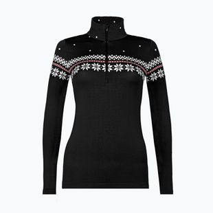 Women's thermal sweatshirt Newland Hilde Half Zip black/white