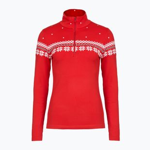 Women's thermal sweatshirt Newland Hilde Half Zip red/white