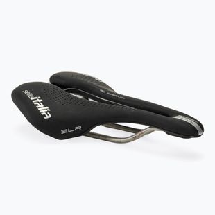 Selle Italia Max SLR Boost Gel Superflow bike saddle, TI 316 Rail, Fibra-Trek, Light Gel black