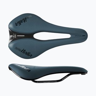 Bicycle saddle Selle Italia Novus Boost Evo Gravel TM Superflow, Manganese Rail, Soft-Trek blue