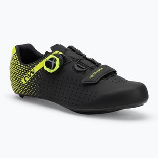 Northwave Core Plus 2 men's road shoes black/yellow fluo