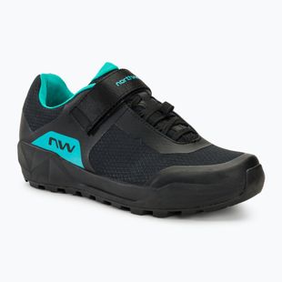 Women's MTB cycling shoes Northwave Escape Evo 2 black/turquoise