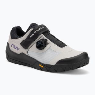 Men's MTB cycling shoes Northwave Overland Plus light grey/dark purple