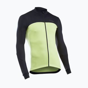 Men's Northwave Force 2 Jersey FZ cool matcha/black cycling sweatshirt