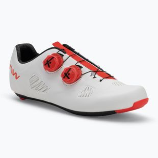 Northwave Revolution men's road shoes white/red fluo