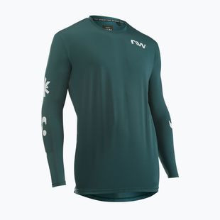 Men's cycling longsleeve Northwave Xtrail petrolium/white