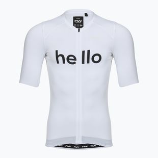 Men's cycling jersey Northwave Blade Hello Goodbye white