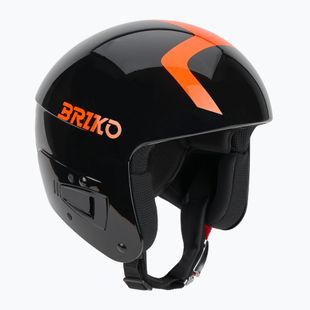 Children's ski helmet Briko Vulcano FIS 6.8 JR shiny black/orange