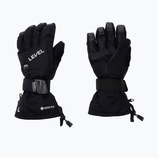 Men's Level Half Pipe Gore Tex snowboard gloves black 1011