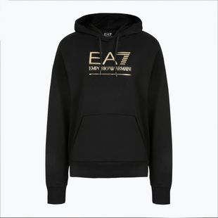 Men's sweatshirt EA7 Emporio Armani Train Visibility Hoodie black/gold