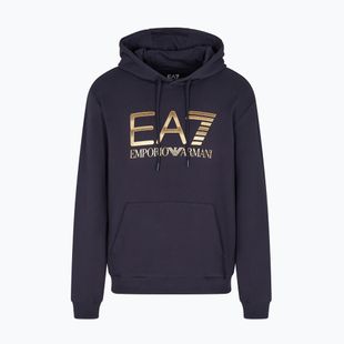 Men's sweatshirt EA7 Emporio Armani Train Logo Series Big Logo Hoodie armani blue