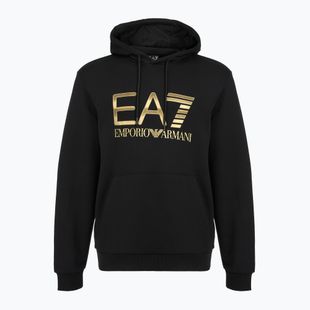 Men's sweatshirt EA7 Emporio Armani Train Logo Series Big Logo Hoodie black