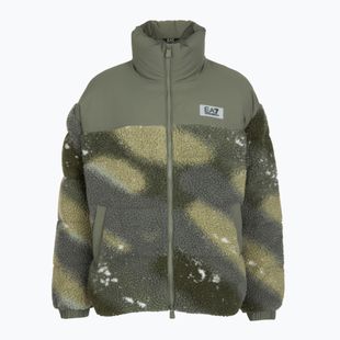 Women's jacket EA7 Train Contemporary Sport Medium Padded fancy basil stellar