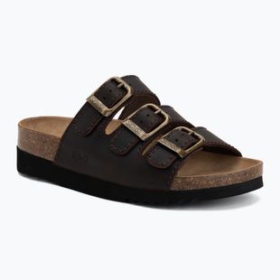 Women's flip-flops Scholl Rio Wedge Ad Med dark brown