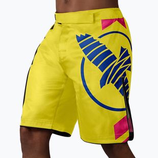 Hayabusa Icon Fight training shorts yellow/blue