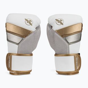 Hayabusa T3 white/gold boxing gloves