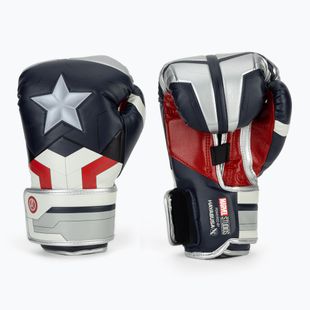 Hayabusa boxing gloves Marvel's Captain America silver/blue