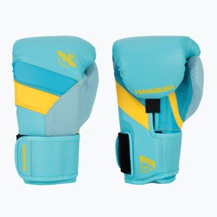 Hayabusa T3 blue/yellow boxing gloves